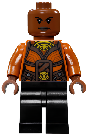 Минифигурка Lego Super Heroes Okoye - Dark Orange Top sh0476 U